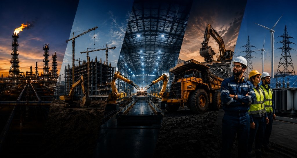 Industrial Call to Action Background